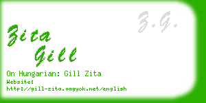 zita gill business card